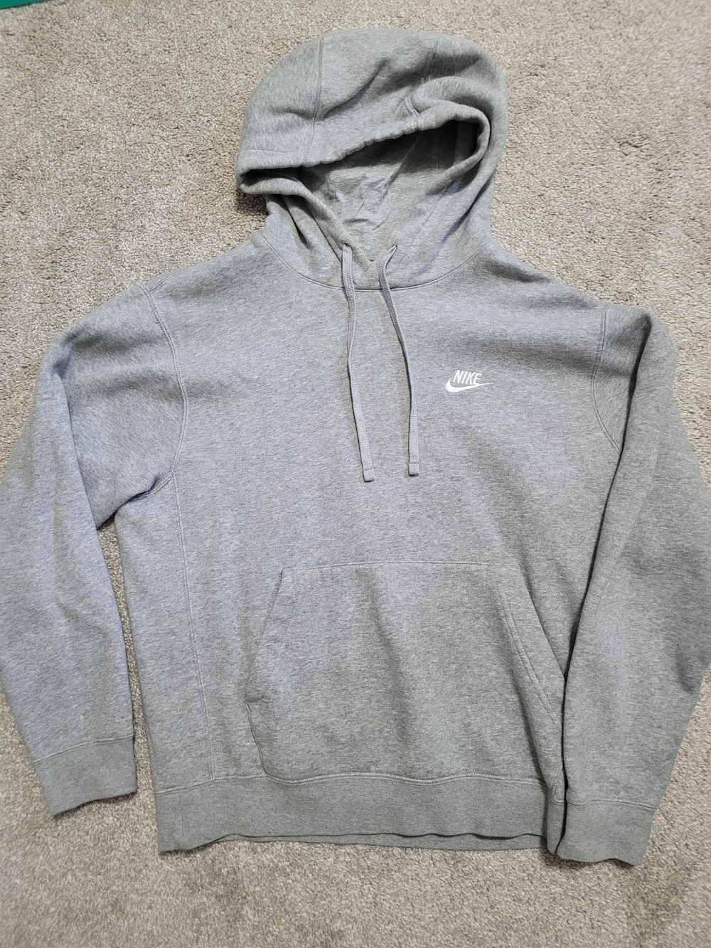 2pk Nike Gray Pullover Hoodie with White Swoosh
